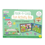 Children's-Book- Hook-n-Loop-Fun- Activity-Box– Alphabet-&-Numbers-Board- Book